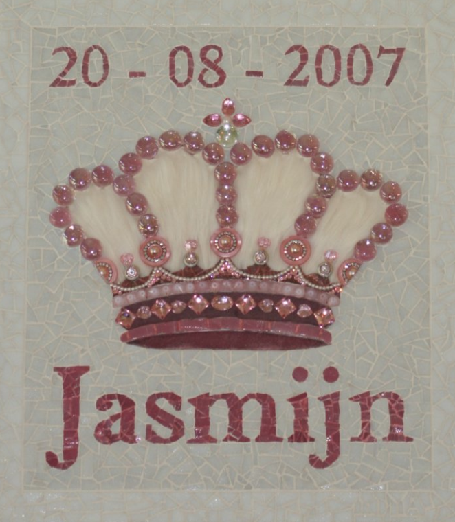 Geboortetegel Jasmijn (44 CM X 39 CM)