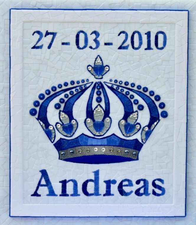 Geboortetegel Andreas (44 CM X 39 CM)